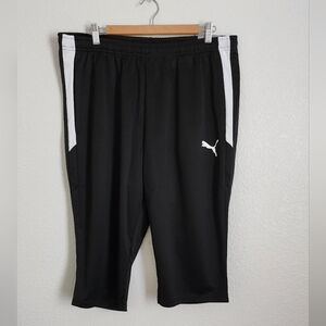Puma Team Liga 25 Training Slim Fit Blk Cropped XL Pants NEW